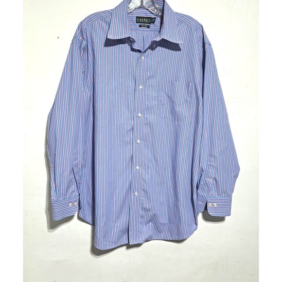 Lauren Ralph Lauren Other - Vintage Ralph Lauren Shirt Mens 17 extra Large  Stripe Preppy Long Sleeve NWOT